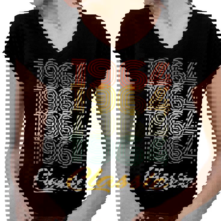 1964 Classic Birthday Women V-Neck T-Shirt