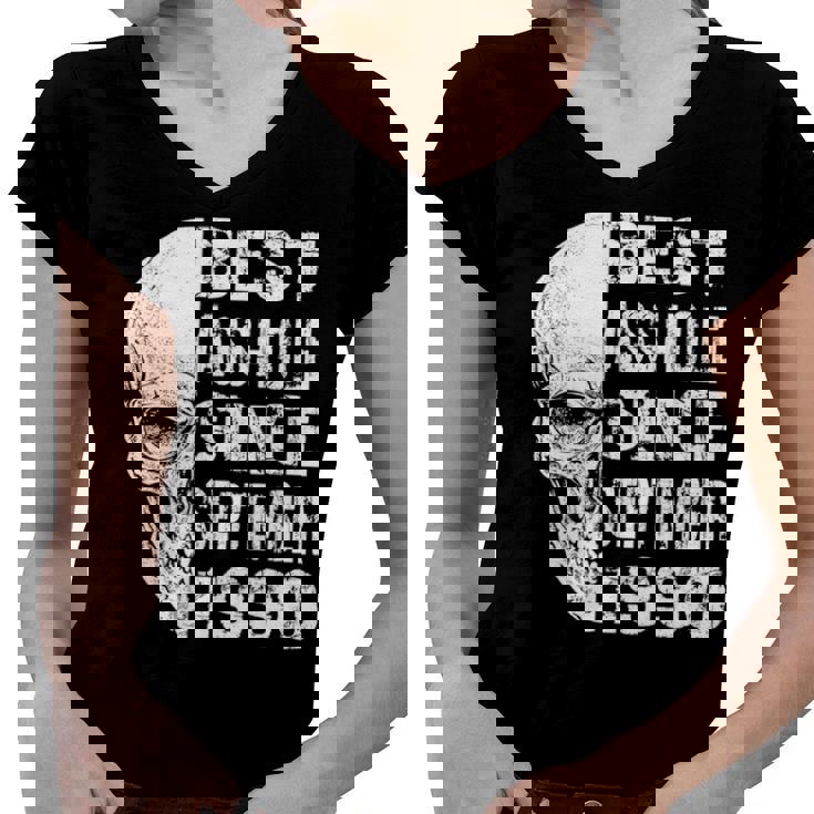 1990 September Birthday Women V-Neck T-Shirt