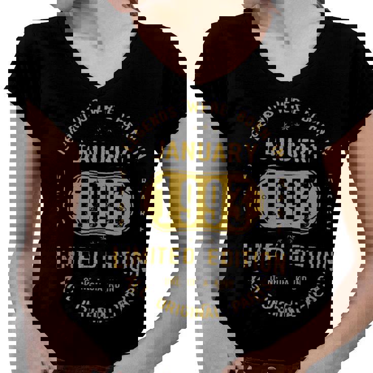 1993 January Birthday Gift   1993 January Limited Edition Women V-Neck T-Shirt