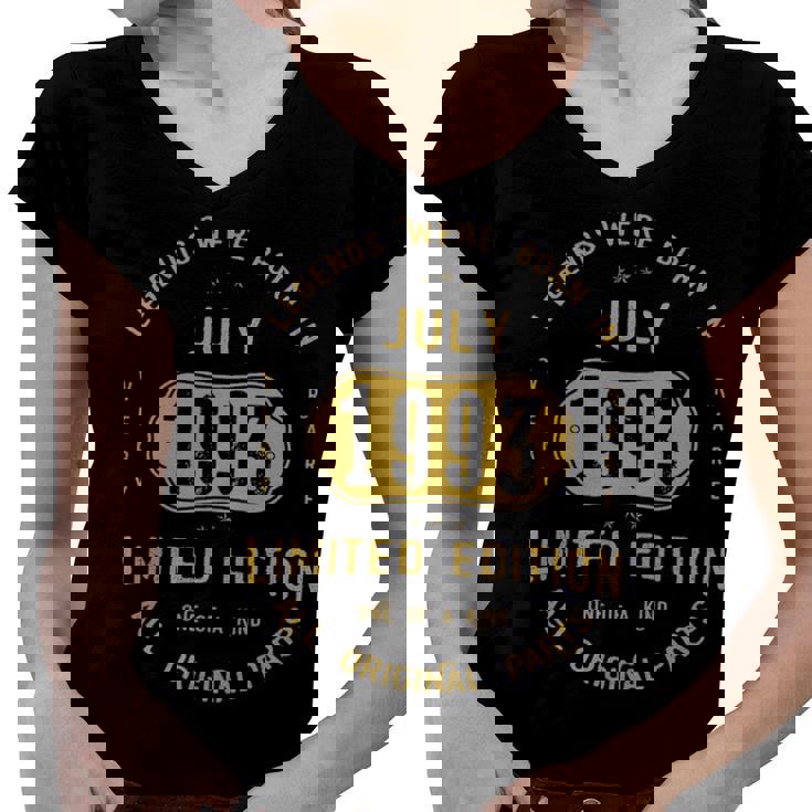 1993 July Birthday Gift   1993 July Limited Edition Women V-Neck T-Shirt