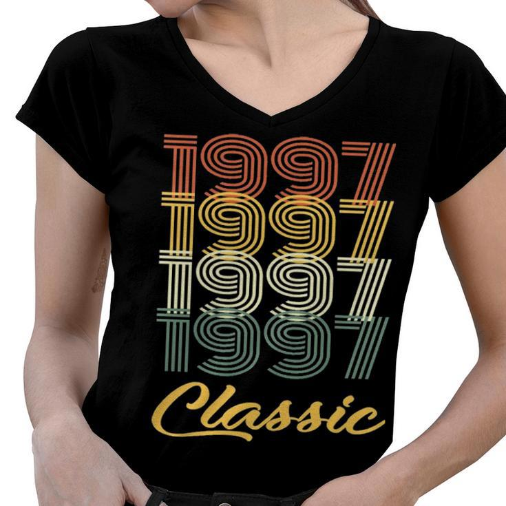 1997 Classic Birthday Women V-Neck T-Shirt