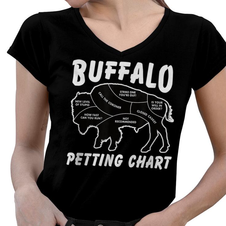 Bison Lovers Women V-Neck T-Shirt 