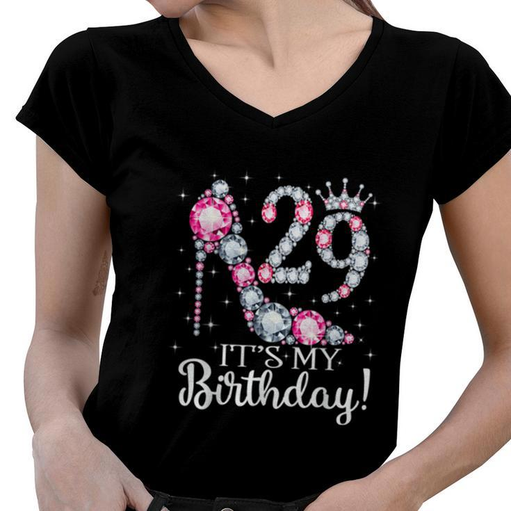 29 Its My Birthday 1993 29Th Birthday Tee Gifts For Ladies  Women V-Neck T-Shirt