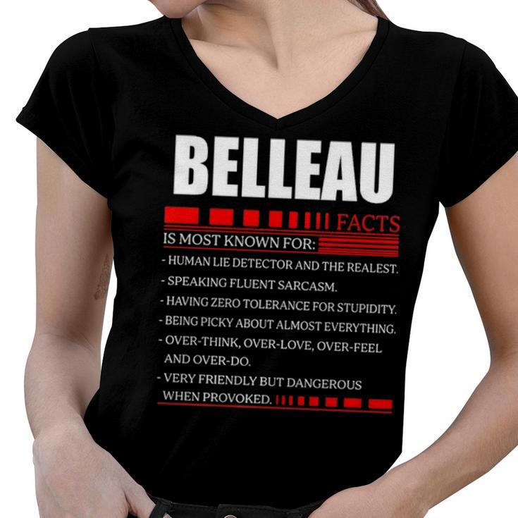 Belleau Fact Fact T Shirt Belleau Shirt  For Belleau Fact Women V-Neck T-Shirt