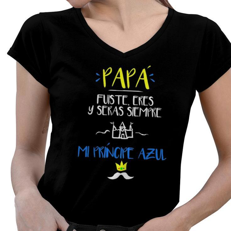 Camiseta Para El Dia Del Padre Regalo Para Abuelo Papa Women V-Neck T-Shirt