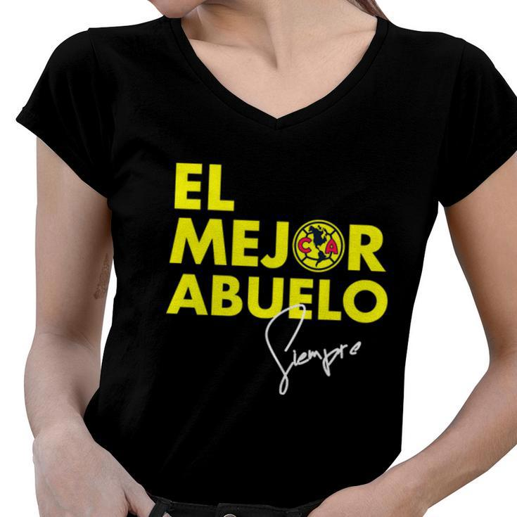 Club America El Mejor Abuelo  Women V-Neck T-Shirt