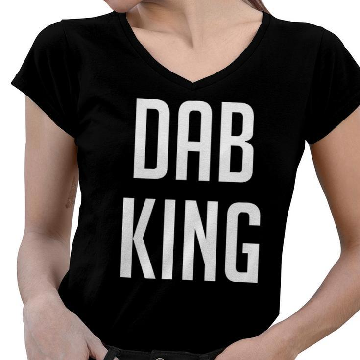 Dab King Dab Dab Dab Women V-Neck T-Shirt