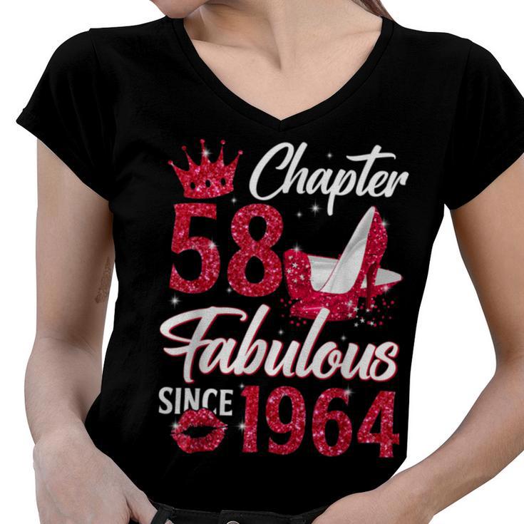 Fabulous Since V2 Women V-Neck T-Shirt