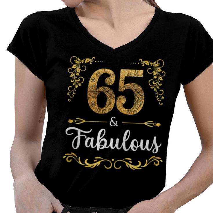 Fabulous Since  V4 Women V-Neck T-Shirt