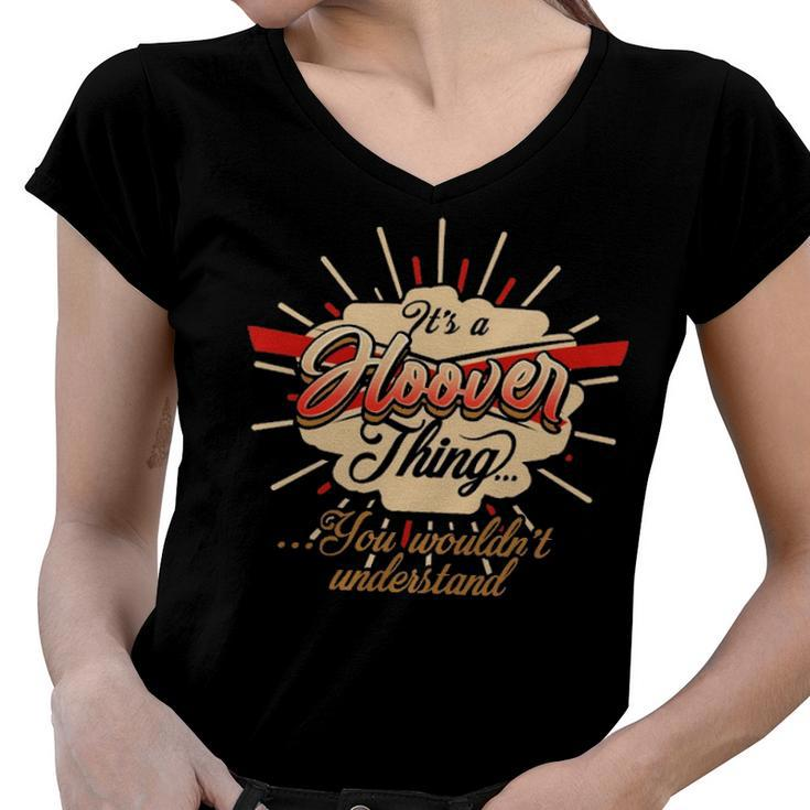 Hoover T Shirt Gifts For Hoover  Women V-Neck T-Shirt