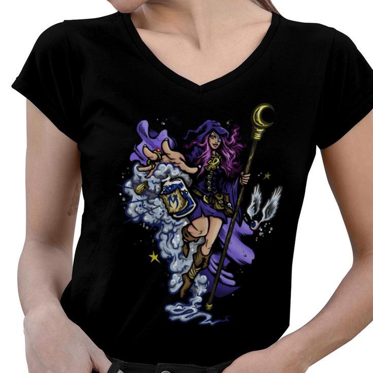 Mana Mage  215 Trending Shirt Women V-Neck T-Shirt