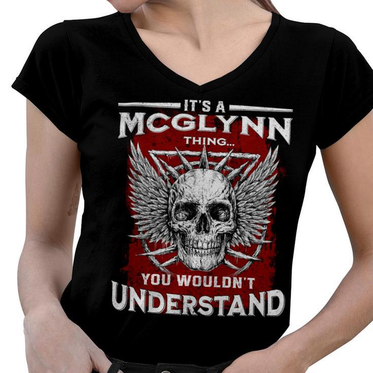Mcglynn Name Shirt Mcglynn Family Name V4 Women V-Neck T-Shirt