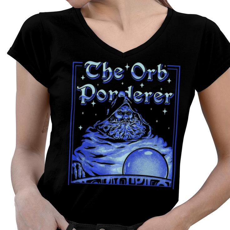 Pondering Orb Women V-Neck T-Shirt
