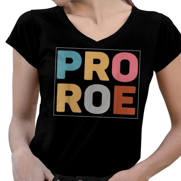 Pro Roe  V3 Women V-Neck T-Shirt
