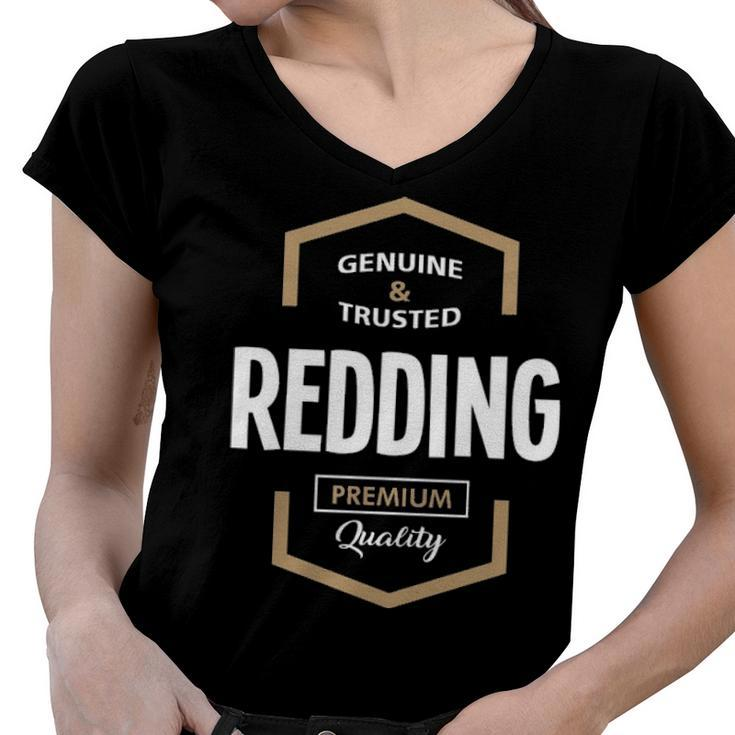 Redding Name Gift   Redding Premium Quality Women V-Neck T-Shirt