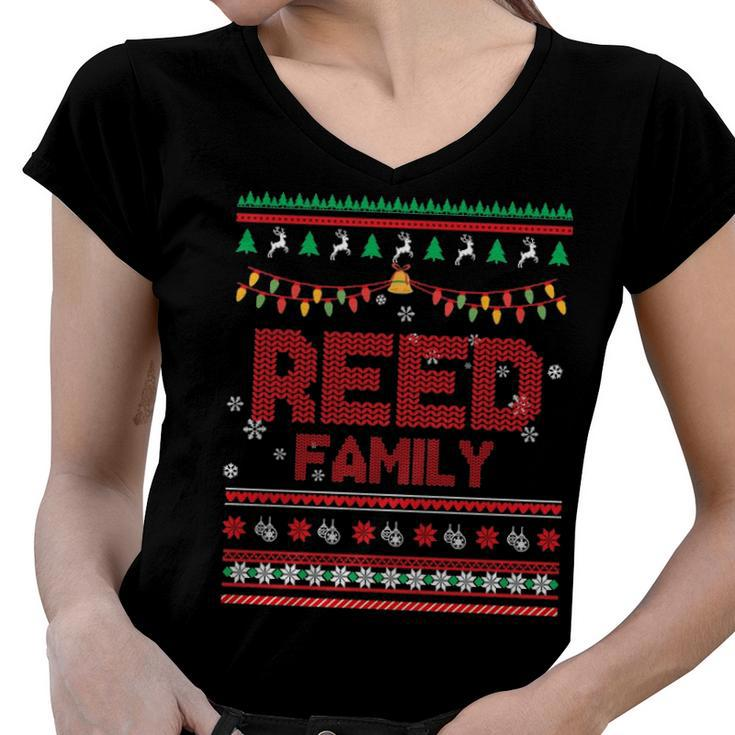 Reed Name Gift   Reed Family Women V-Neck T-Shirt