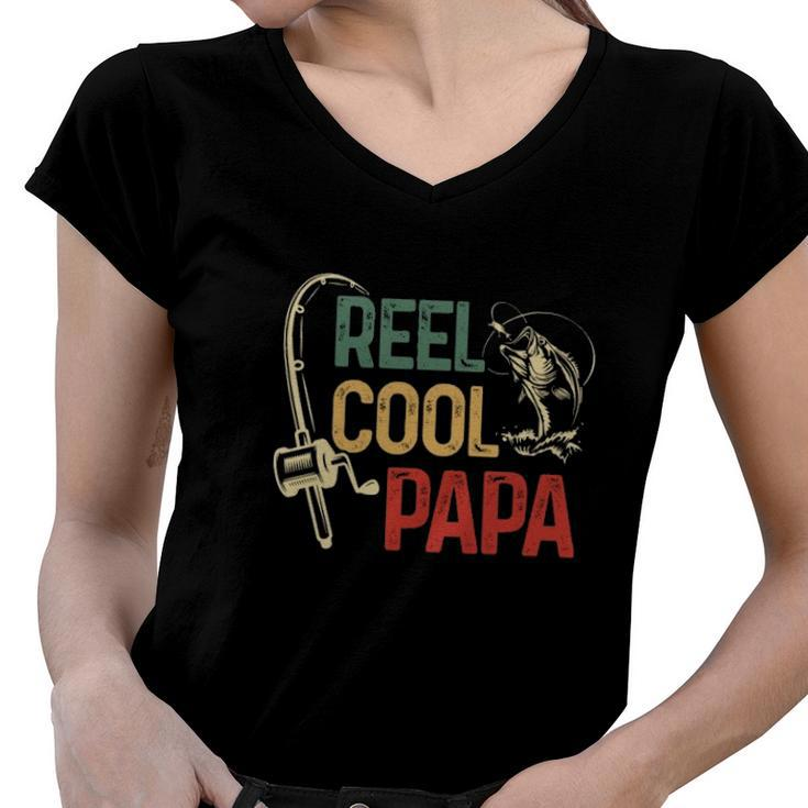 Reel Cool Reel Cool Papa Women V-Neck T-Shirt