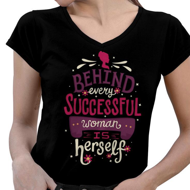 Successful Woman 401 Trending Shirt Women V-Neck T-Shirt