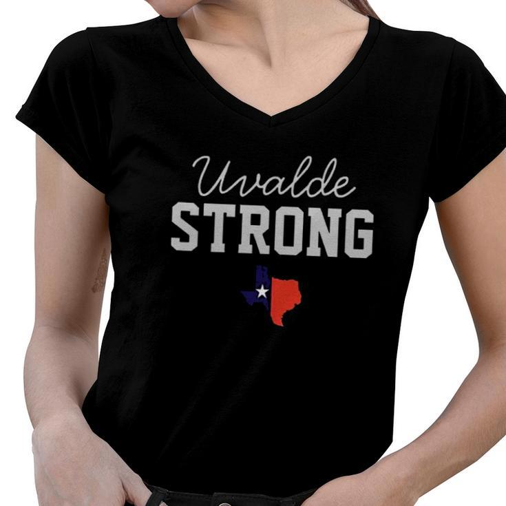 Texas Pray For Uvalde Strong Classic Women V-Neck T-Shirt