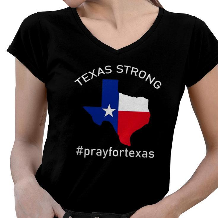 Texas Strong Pray For Texas  Pray For Uvalde Limited Edition Women V-Neck T-Shirt