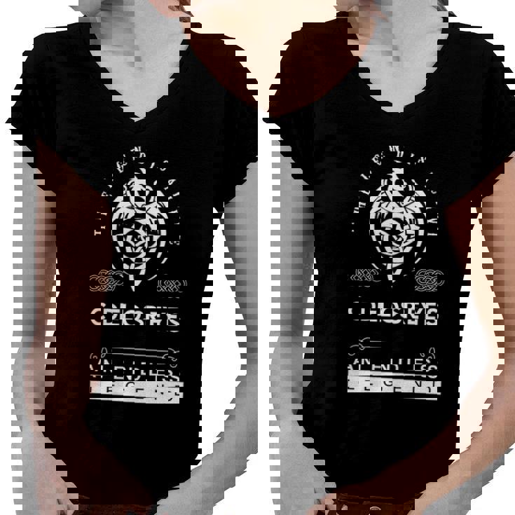 The Legend Is Alive Custom Name An Endless Legend Women V-Neck T-Shirt