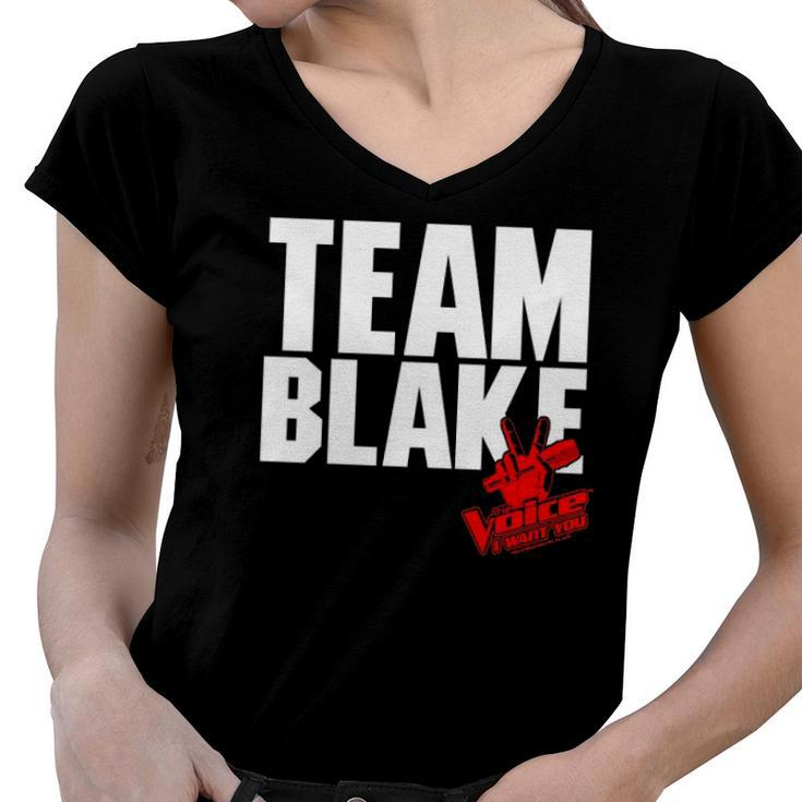 The Voice Blake Team  Women V-Neck T-Shirt