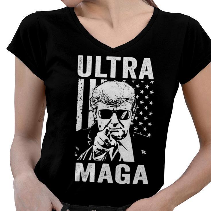 Ultra Maga Great Ultra Maga Gift Women V-Neck T-Shirt