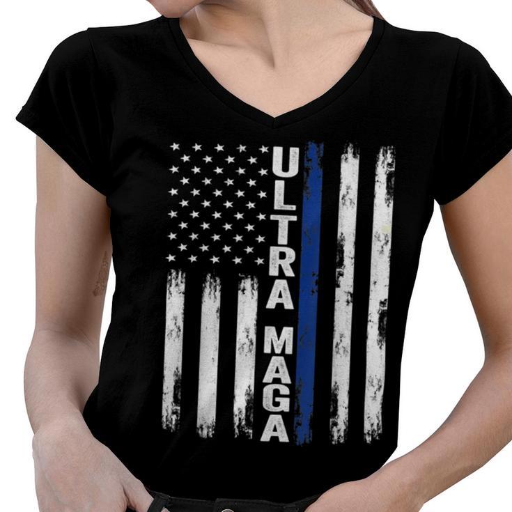 Ultra Maga V18 Women V-Neck T-Shirt