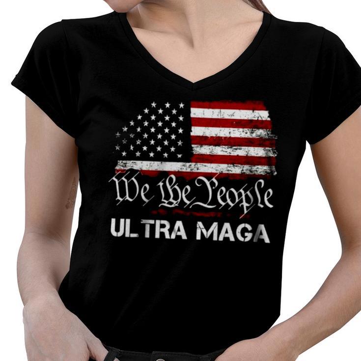 Ultra Maga We The People Classic Women V-Neck T-Shirt