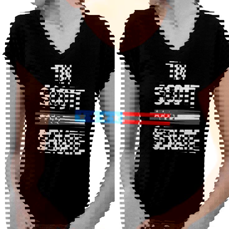 Vote Tim Scott South Carolina Senator Re Elect Tim Scott Women V-Neck T-Shirt