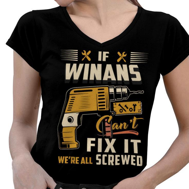 Winans Blood Runs Through My Veins Name V2 Women V-Neck T-Shirt
