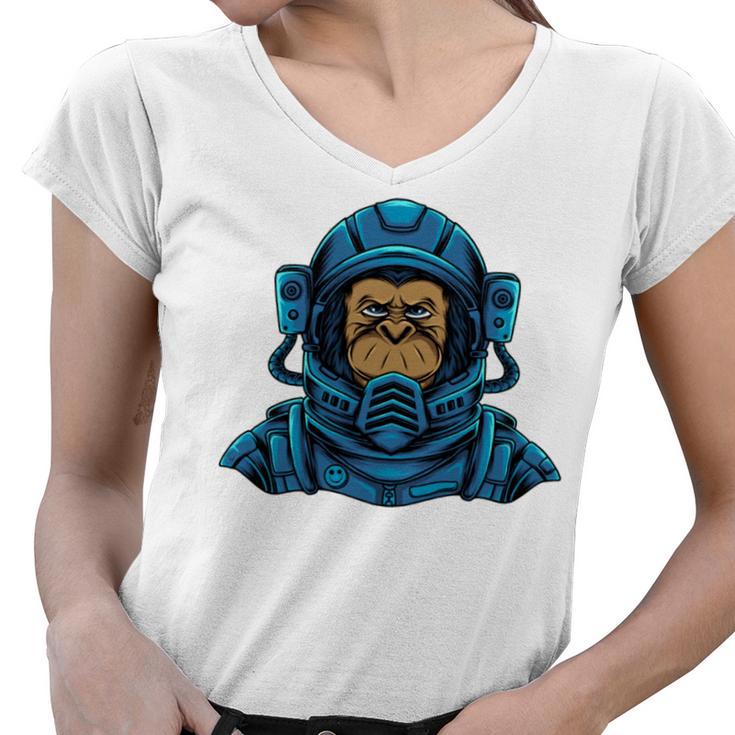 Astromonkey Women V-Neck T-Shirt