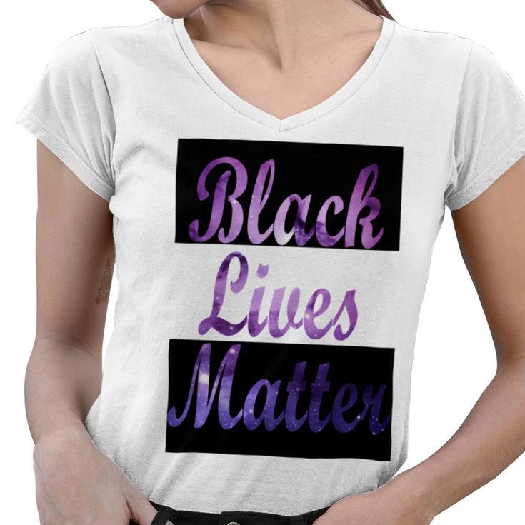 Black Lives Matter Minding My Black Owned Business Women V-Neck T-Shirt