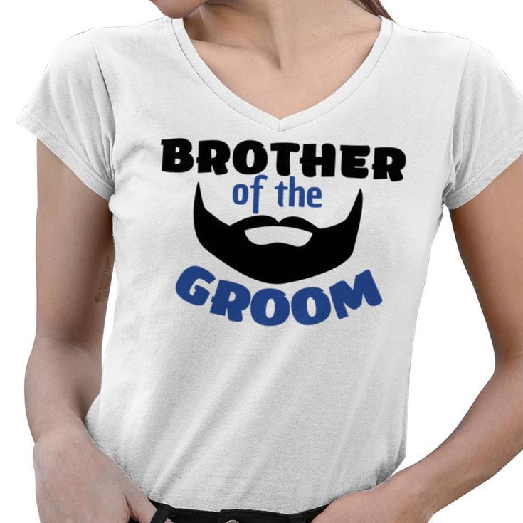 Brother Of The Groom Great Gift For The Brother Of The Awesome Groom  Women V-Neck T-Shirt