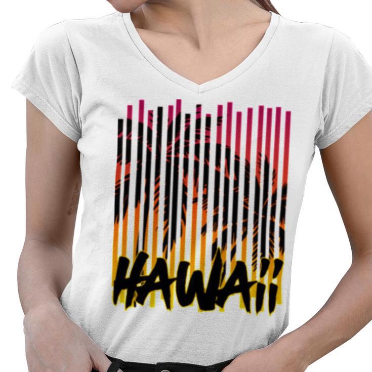 Hawaii V2 Women V-Neck T-Shirt