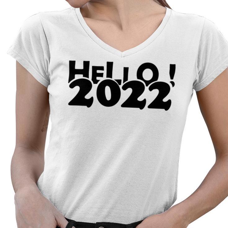 Hello  V3 Women V-Neck T-Shirt