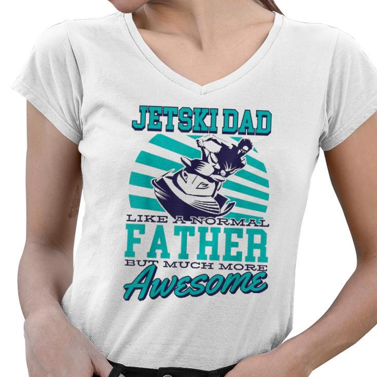 Herren Jetski Weste - Jetski Women V-Neck T-Shirt