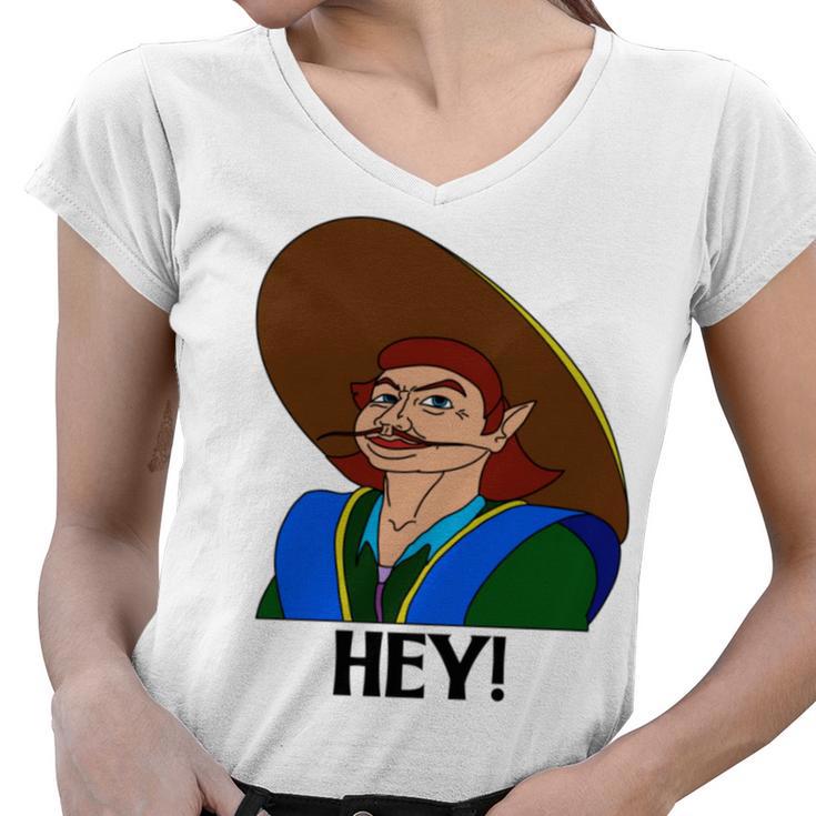 Hey V2 Women V-Neck T-Shirt