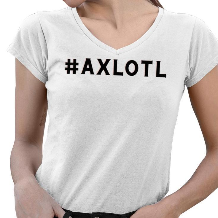 I Axlotl Questions Cute Axlotl  V4 Women V-Neck T-Shirt