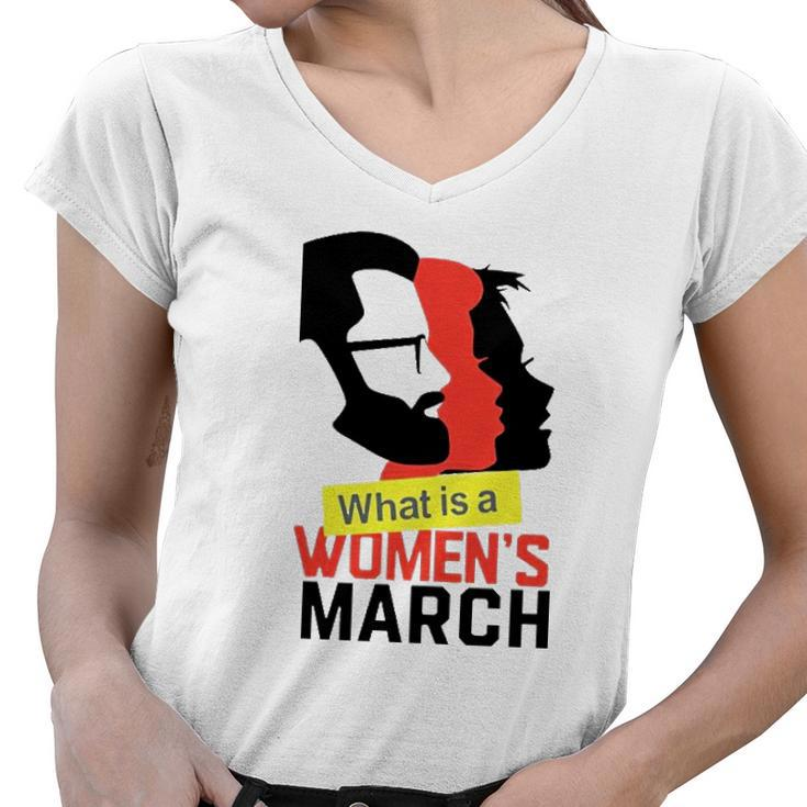 Matt Walsh What Is A Womens March Women V-Neck T-Shirt