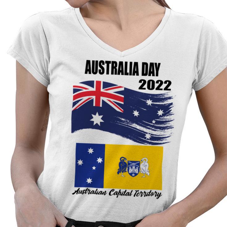 New Australia Day 2022   V2 Women V-Neck T-Shirt