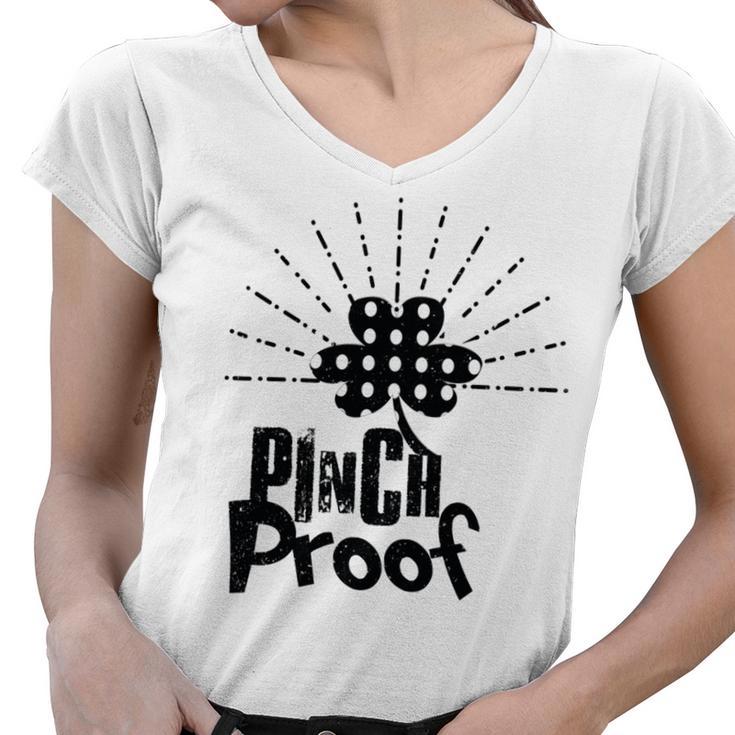 New Pinch Proof St Patricks Women V-Neck T-Shirt