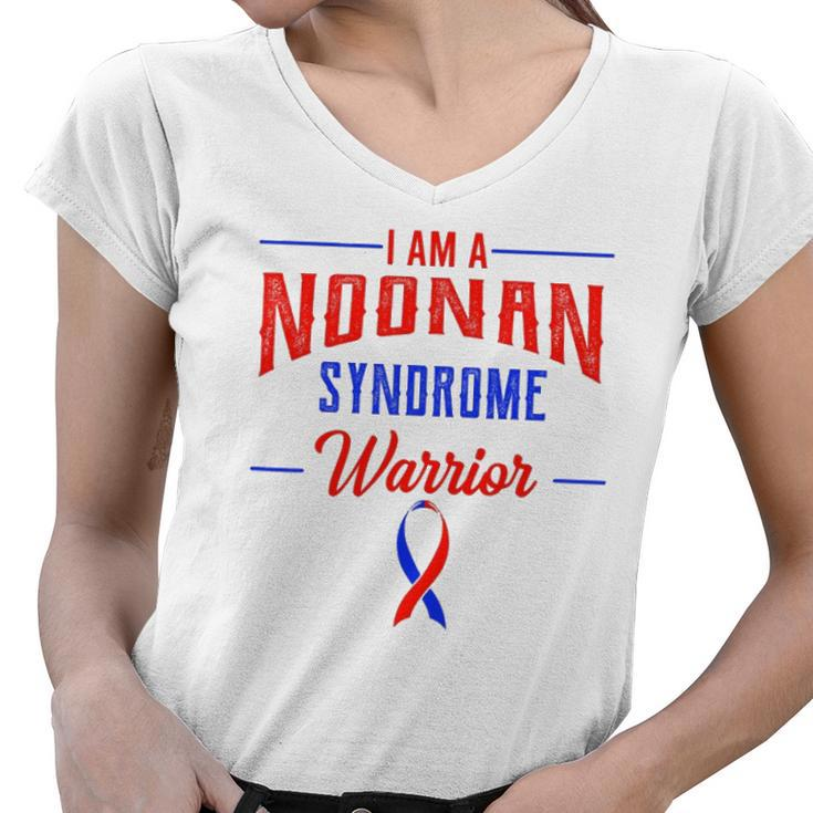Noonan Syndrome Warrior Male Turner Syndrome Women V-Neck T-Shirt