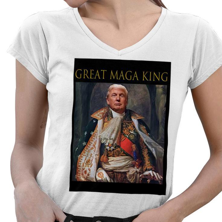 The Great Maga King Ultra Maga King Art Board Print Women V-Neck T-Shirt
