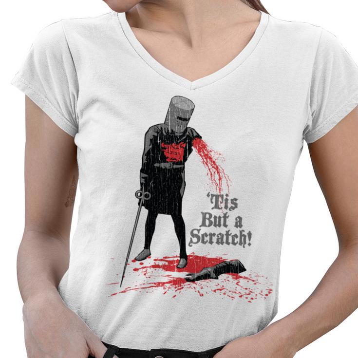 Tis But A Scratch Women V-Neck T-Shirt