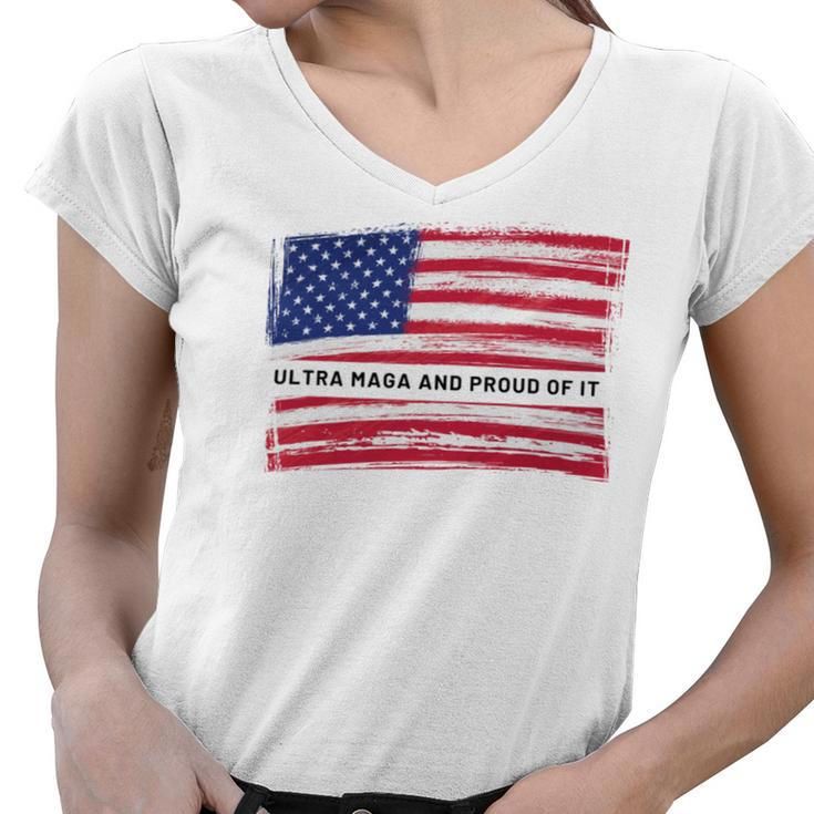 Ultra Maga And Proud Of It A Ultra Maga And Proud Of It V16 Women V-Neck T-Shirt