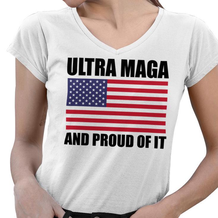 Ultra Maga And Proud Of It V23 Women V-Neck T-Shirt