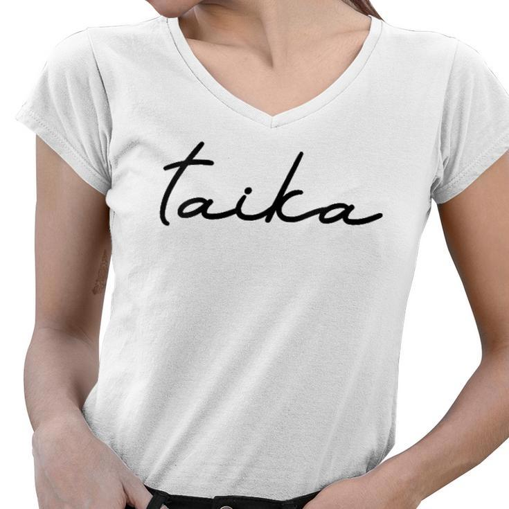 Womens Taika - Lithuanian Peace Treaty Of Melno Women V-Neck T-Shirt