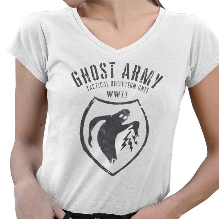 Wwii Ghost Army Patch Gift  Women V-Neck T-Shirt