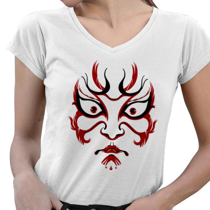 Kabuki Beautiful And Unique Design Kabuki  Women V-Neck T-Shirt